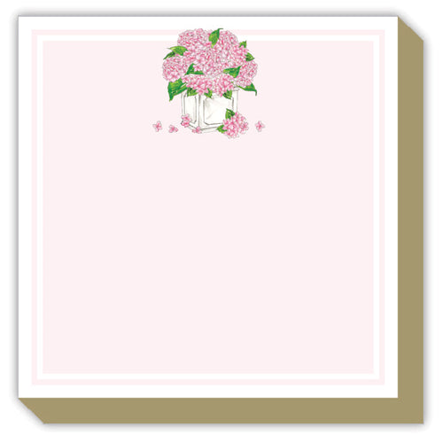 Pink Hydrangea Planter Luxe Notepad