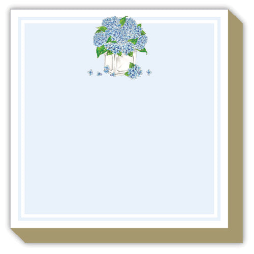 Blue Hydrangea Planter Luxe Notepad