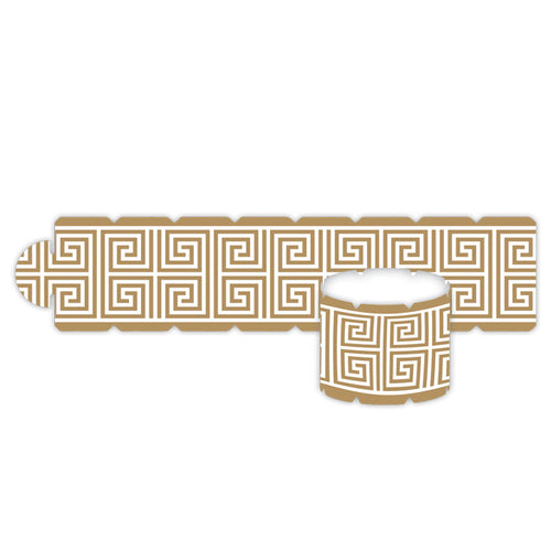 Greek Key Gold Napkin Ring