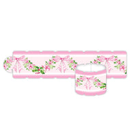 Pink Holly Swag Pattern Napkin Ring