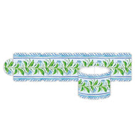 Blue Hydrangea Stripe Napkin Ring