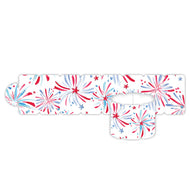 Red White & Blue Fireworks Napkin Ring