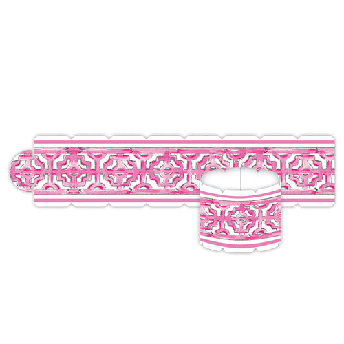 Pink Chippendale Napkin Ring