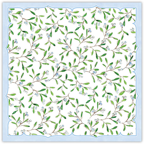 Blue Winter Berries Square Placemats