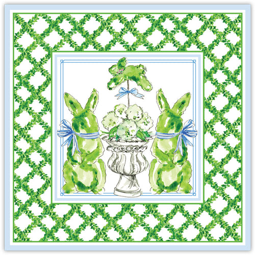 Boxwood Bunnies Square Placemats
