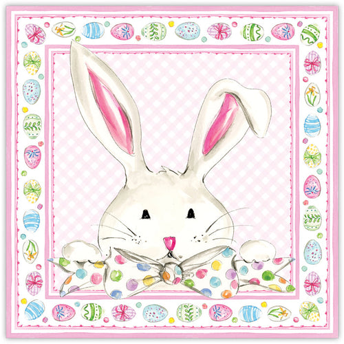 Pink Easter Bunny Square Placemats