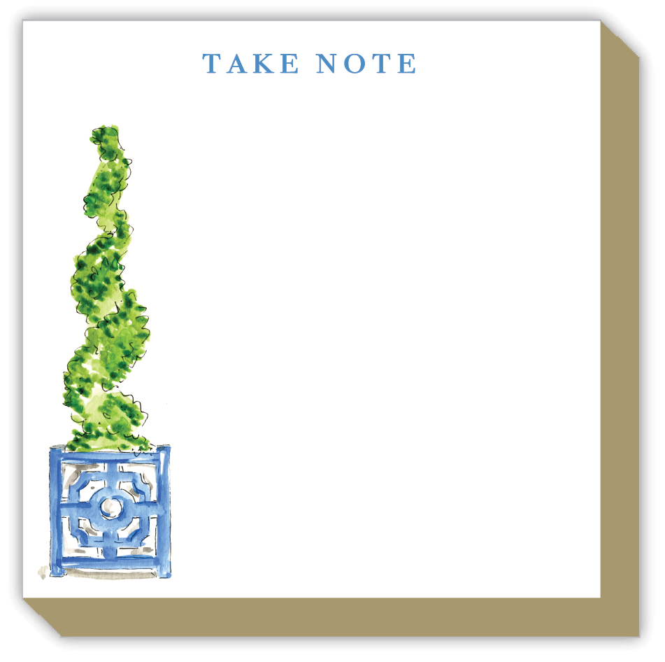 Take Note Spiral Topiary Luxe Notepad