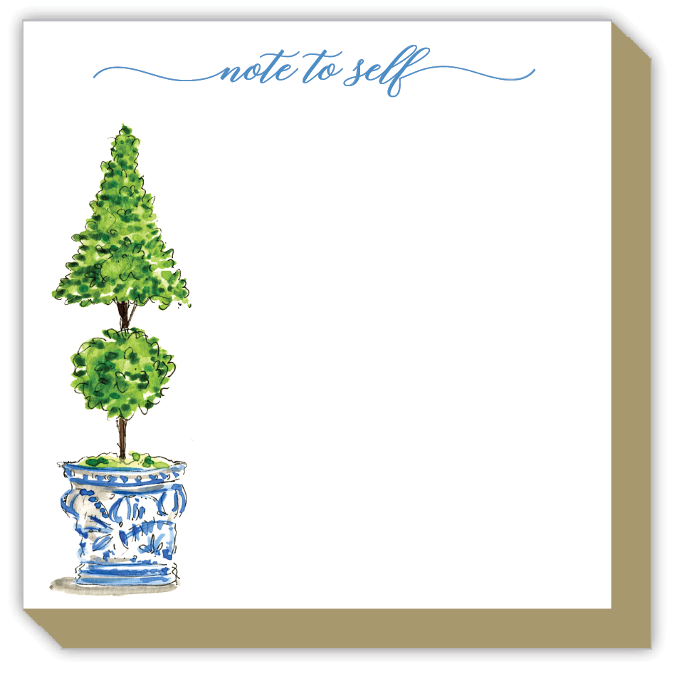 Note to Self Double Topiary Luxe Notepad
