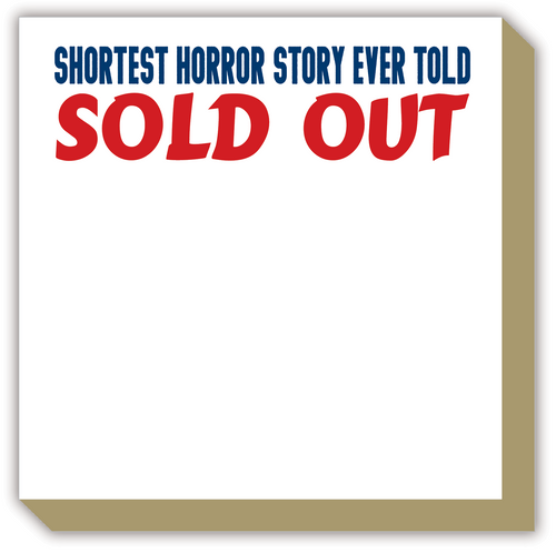 Shortest Horror Story Ever Told Sold Out Luxe Notepad