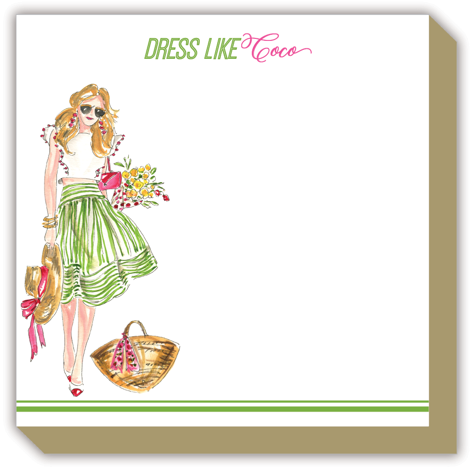 Dress Like Coco Fashionista Luxe Notepad