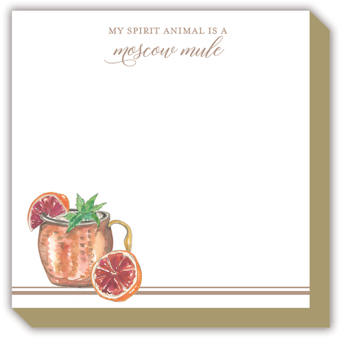 My Spirit Animal Is A Moscow Mule Luxe Notepad