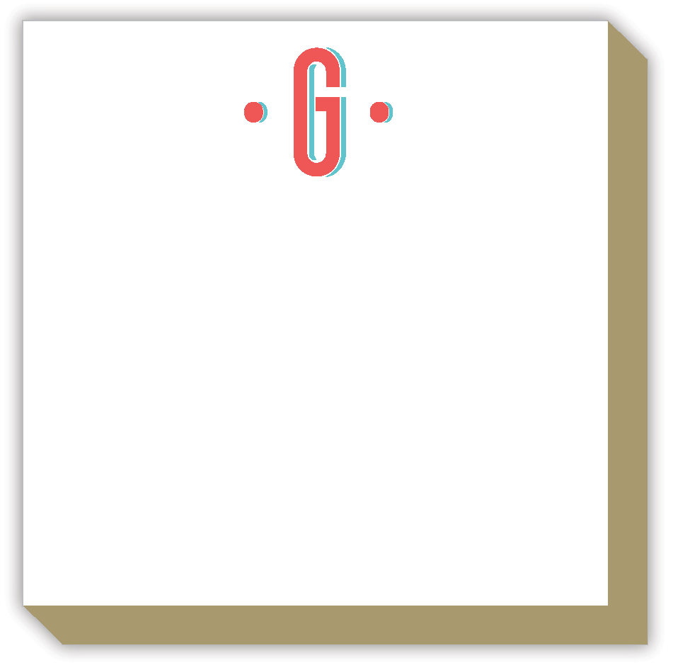 Color Block Monogram G Luxe Notepad