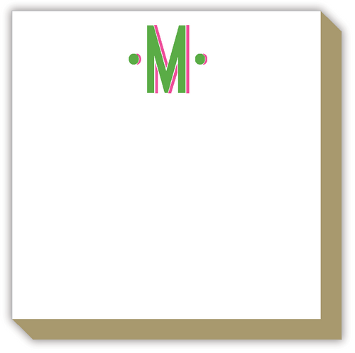 Color Block Monogram M Luxe Notepad