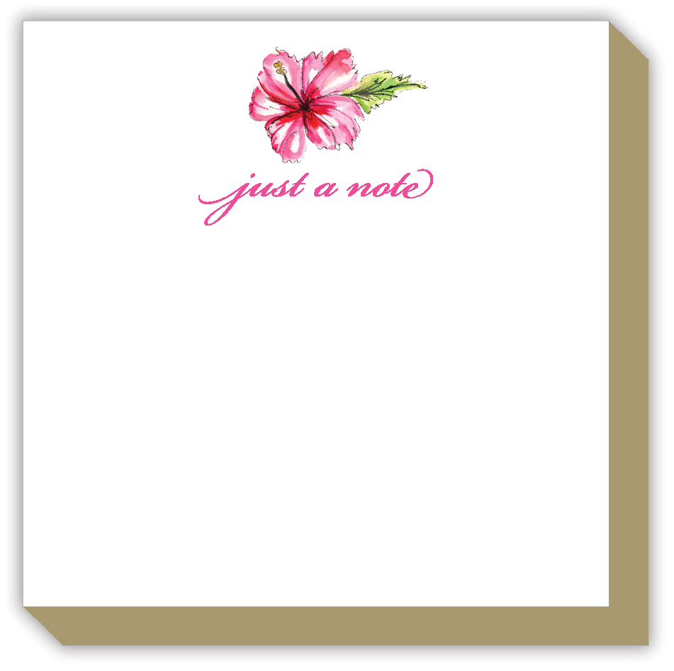 Just A Note Hibiscus Luxe Notepad