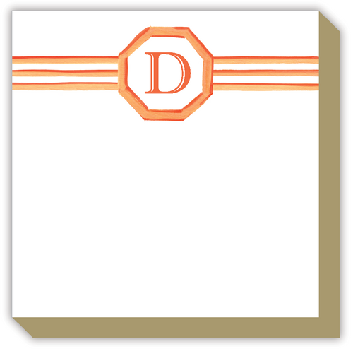 Lattice Monogram D Luxe Notepad