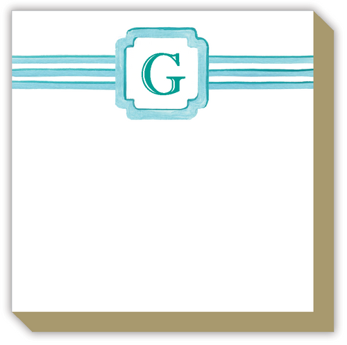 Lattice Monogram G Luxe Notepad
