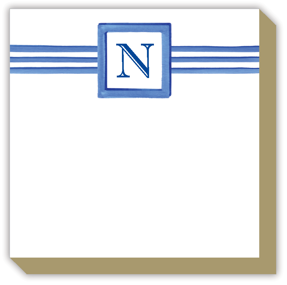 Lattice Monogram N Luxe Notepad