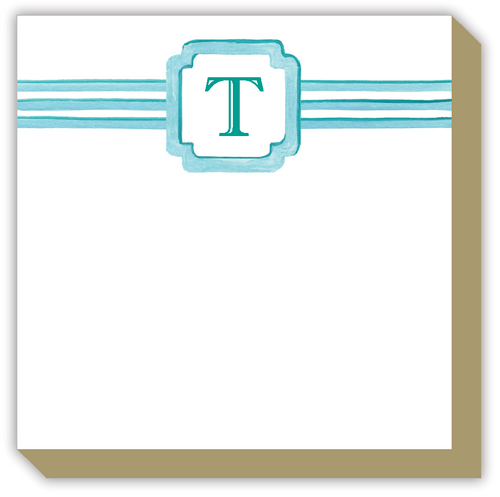 Lattice Monogram T Luxe Notepad
