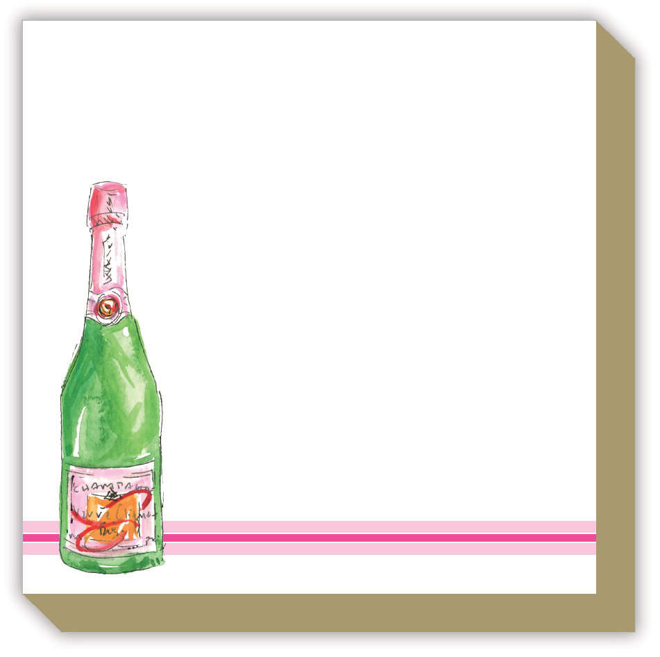 Champagne Bottle Luxe Notepad