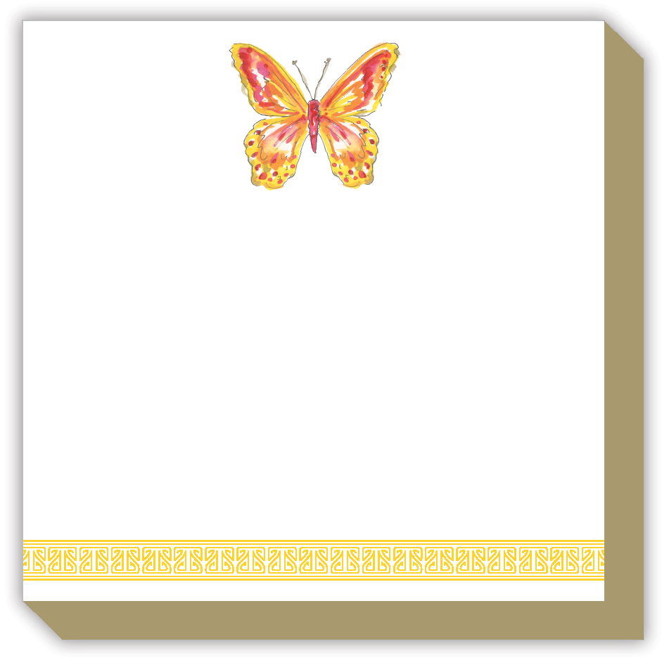 Handpainted Butterfly Luxe Notepad