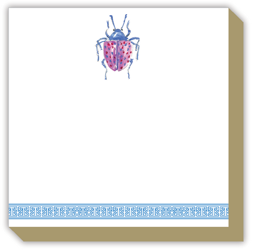 Handpainted Beetle Luxe Notepad