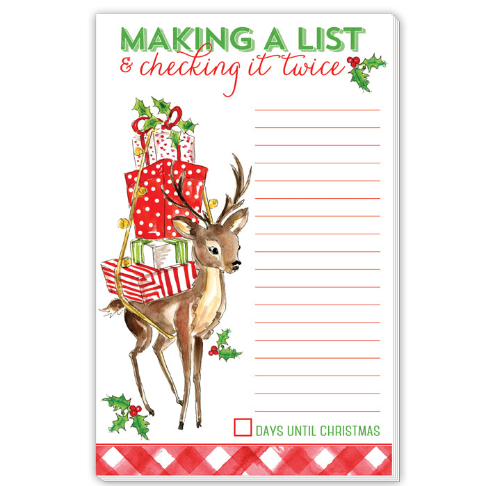 Making a List & Checking It Twice Medium Notepad
