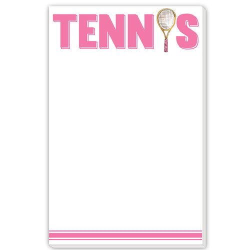 Tennis Pink Large Notepad