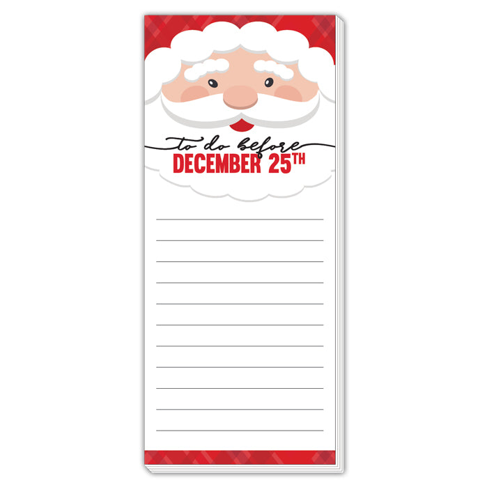 To Do before December 25 Merry Little Skinny Notepad
