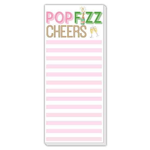 Pop Fizz Cheers Skinny Notepad