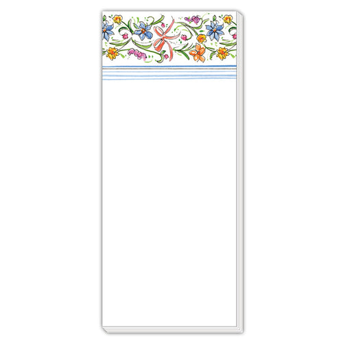 Handpainted Spring Floral Mix Skinny Notepad