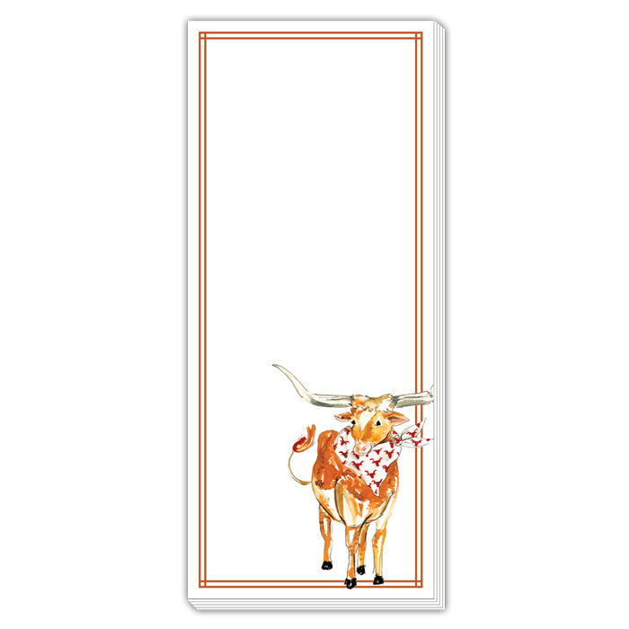 Longhorn Skinny Notepad