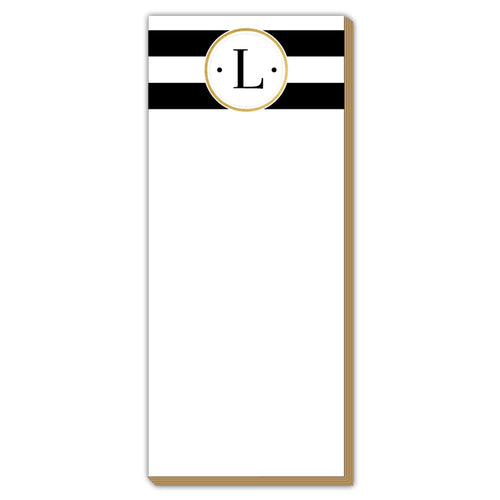 Black Stripe L Luxe Skinny Pad
