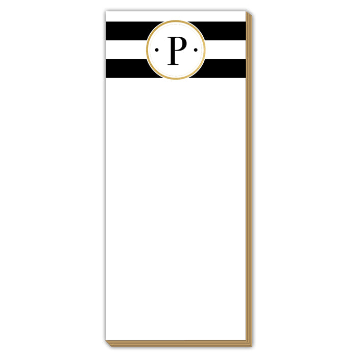 Black Stripe P Luxe Skinny Pad