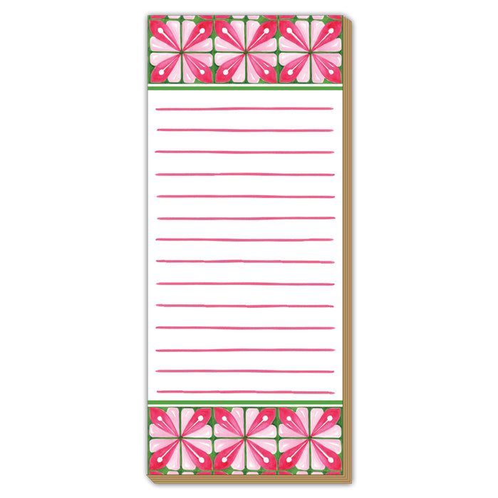 Pink and Green Tile Luxe Skinny Pad