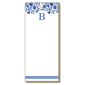 Blue and White Monogram B Luxe Skinny Pad