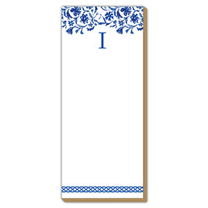 Blue and White Monogram I Luxe Skinny Pad
