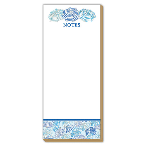 Notes Blue Umbrellas Luxe Skinny Pad