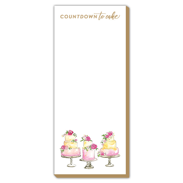 Countdown to Cake Wedding Cakes Luxe Large Pad