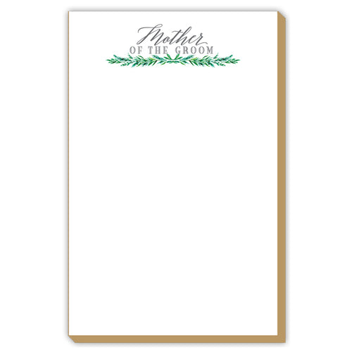 Wedding Greenery Mother of the Groom Luxe Large Pad