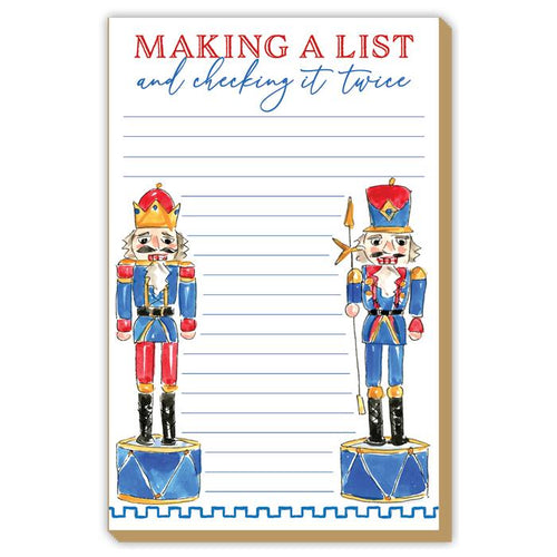 Making A List And Checking It Twice Nutcracker Duo Luxe Large Pad