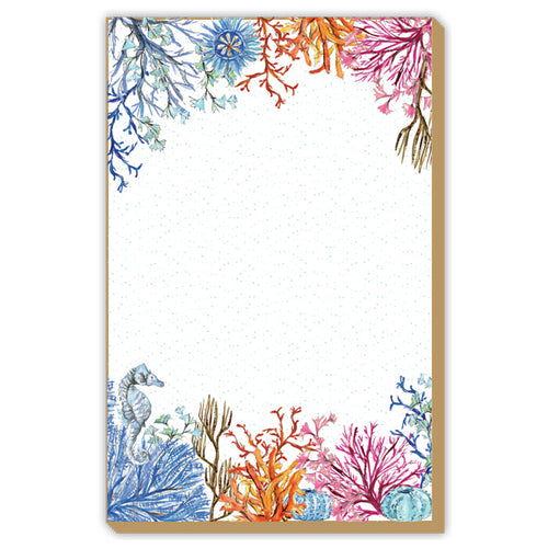 Coastal Blue Coral Luxe Large Pad