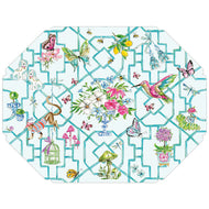 Turquoise Wonderland Trellis Posh Die-Cut Placemats