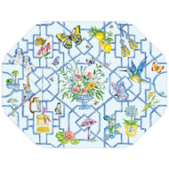 Blue Wonderland Trellis Posh Die-Cut Placemats