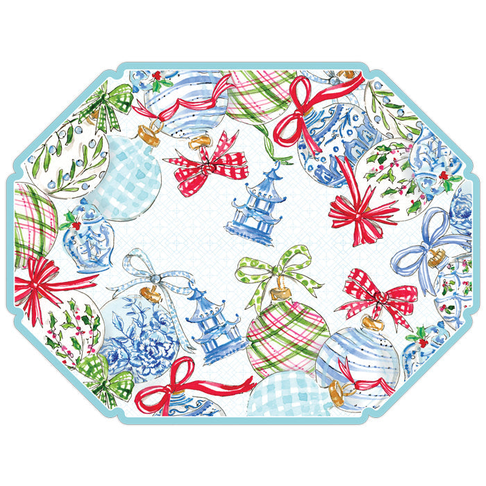 Chinoiserie Ornaments Posh Die-Cut Placemats