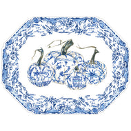 Chinoiserie Pumpkins with Floral Border Posh Die-Cut Placemats