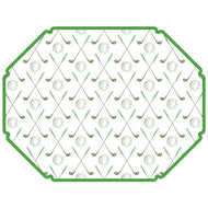 Crossed Golf Clubs Posh Die-Cut Placemats
