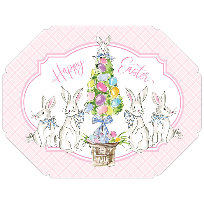 Happy Easter Egg Tree Posh Die-Cut Placemats