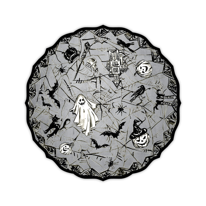 Spooky Black & White Pattern Posh Die-Cut Placemats