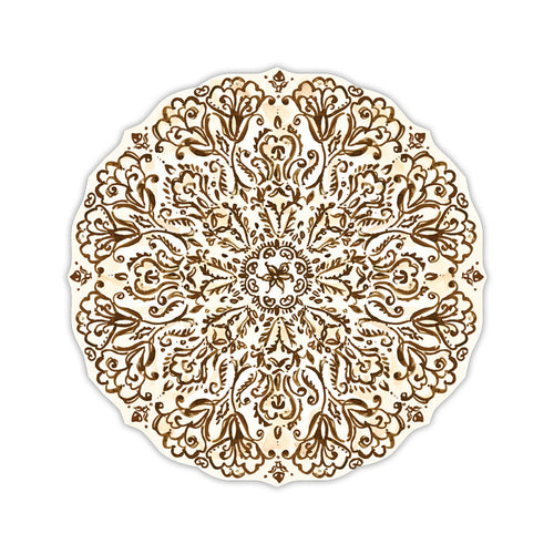Brown Chinoiserie Posh Die-Cut Placemats