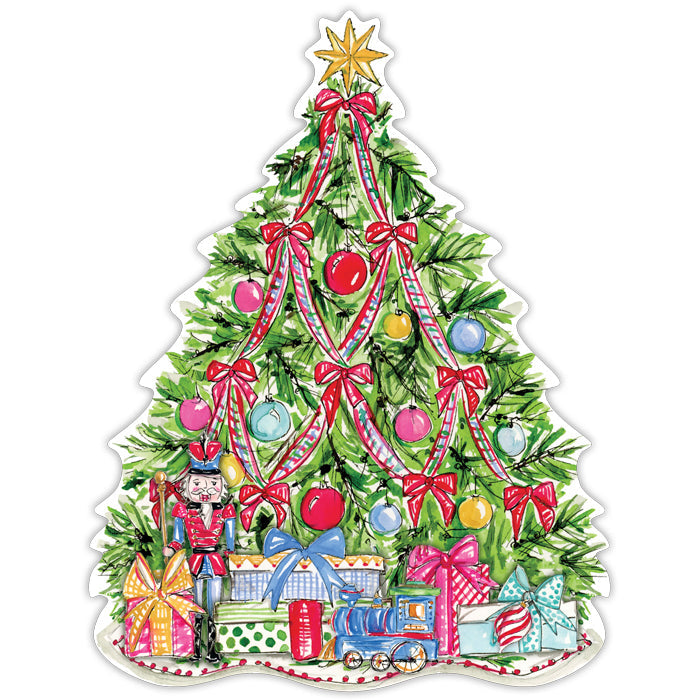 Traditional Christmas Tree Posh Die-Cut Placemat